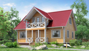 Каркасный дом 10×8 проект «Оникс»