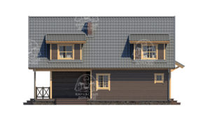 строительство каркасного дома 12x8