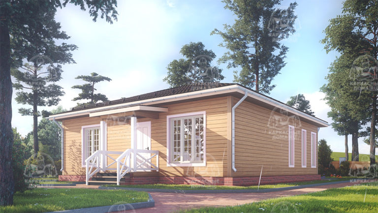 Каркасный дом 14,5x10,5 проект Яшма