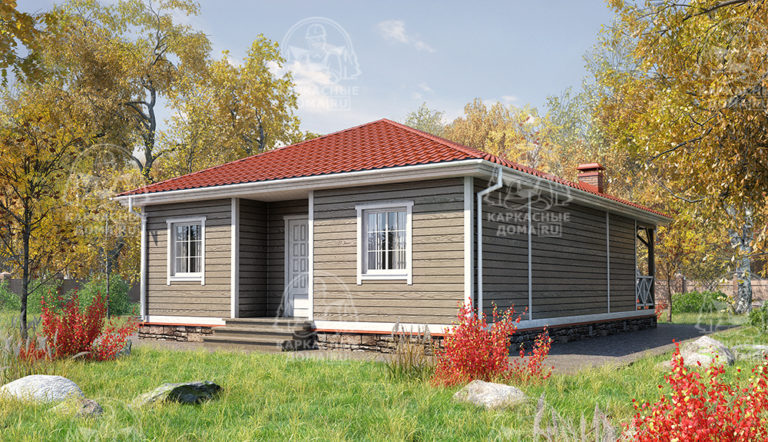 проект каркасного дома Изумруд Псков