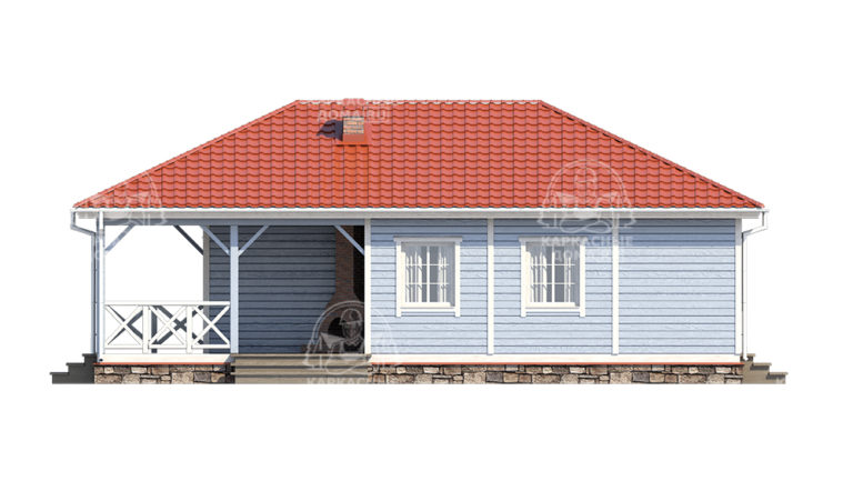 каркасный дом 12x8,5 Псков