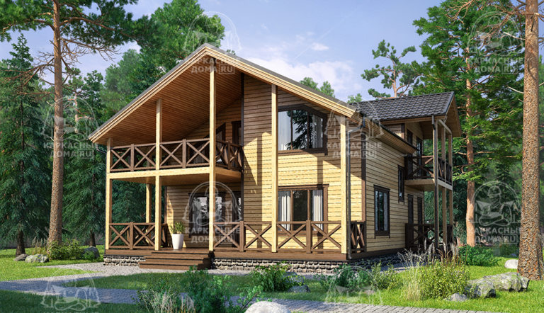 Каркасный дом 11,3x10,3 Лазурит