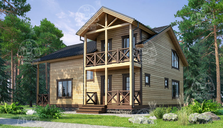 проект каркасного дома Лазурит Псков