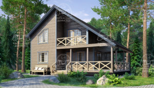 каркасный дом 10,5x8,5 Псков