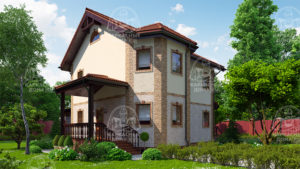 каркасный дом 13x10,7 Псков