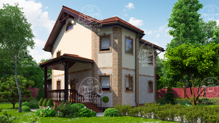 каркасный дом 13x10,7 Псков