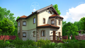 Каркасный дом 13x10,7 Актинолит