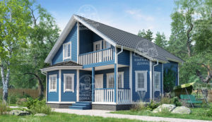 Каркасный дом 11,5×9 проект «Опал»