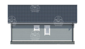 строительство каркасного дома 9x7,5