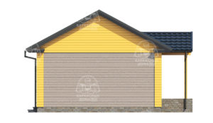 строительство каркасного дома 8,5x9