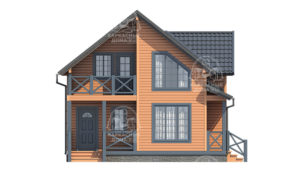 каркасный дом 8на8 Псков