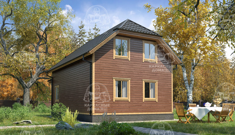 проект каркасного дома Янтарь Псков