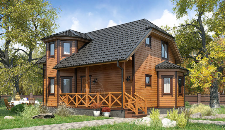 каркасный дом 10x7 под ключ