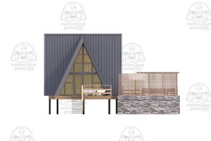 проект каркасного дома 7x11 Псков