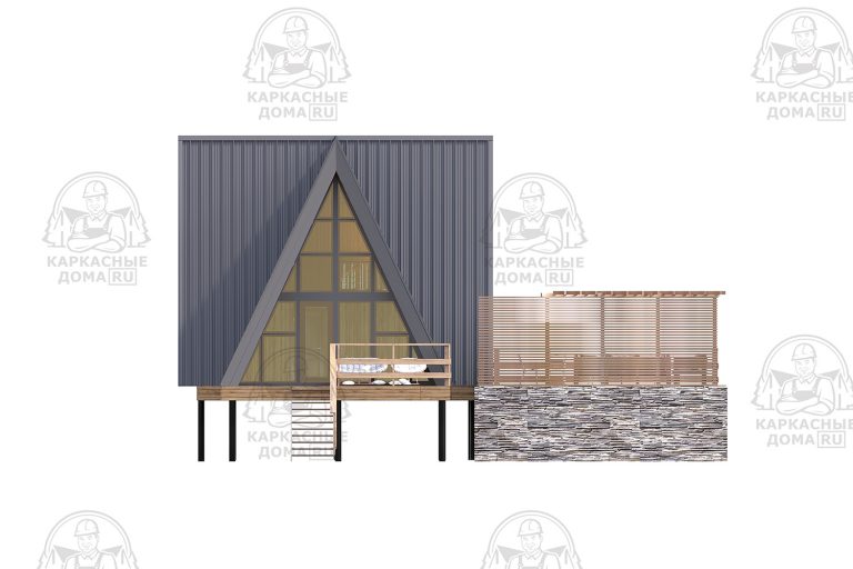 проект каркасного дома 7x11 Псков
