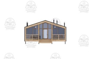 проект каркасного дома Сфен 8x13 Псков