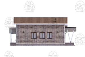 проект каркасного дома Аммолит 10x15 Псков