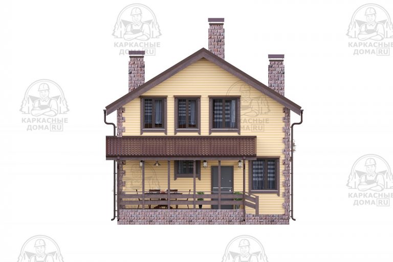 каркасный дом Кордиерит 8x8 Псков