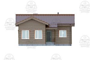 проект каркасного дома Диаспор 9x9 Псков