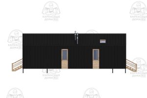 строительство каркасного дома 8x13 Сфен