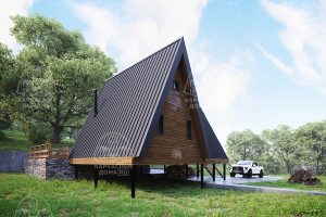 проект каркасного дома Гиалит 7x11 Псков