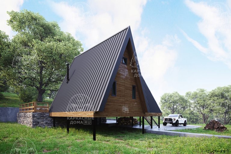 проект каркасного дома Гиалит 7x11 Псков