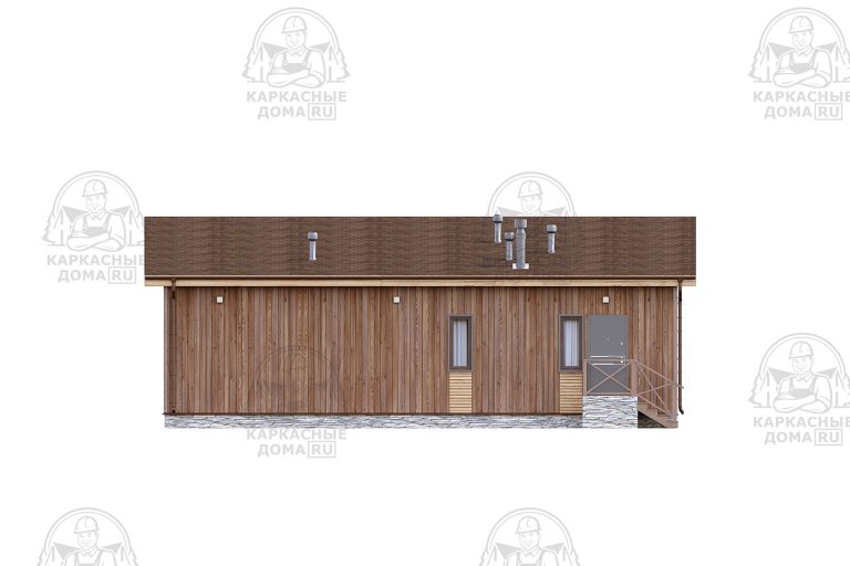 проект каркасного дома Демантоид 10x13 Псков
