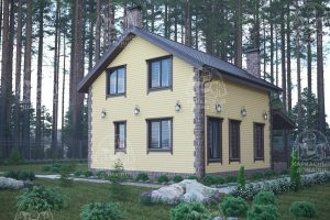 каркасный дом Кордиерит 8x8 Псков