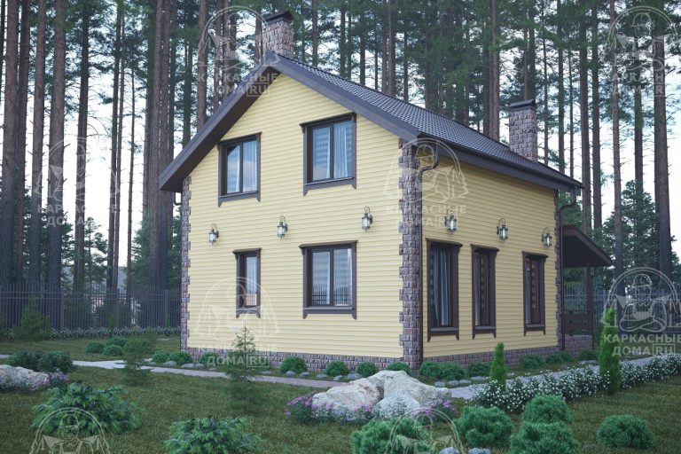 каркасный дом Кордиерит 8x8 Псков