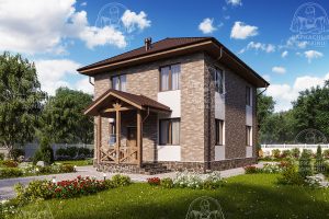 проект каркасного дома Индиголит Псков