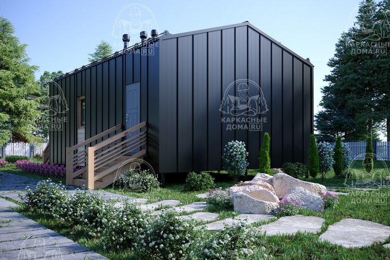 проект каркасной бани 9x6 Псков