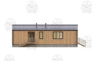 строительство каркасного дома 7x12 Ангелит