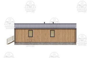 проект каркасного дома Ангелит 7x12 Псков