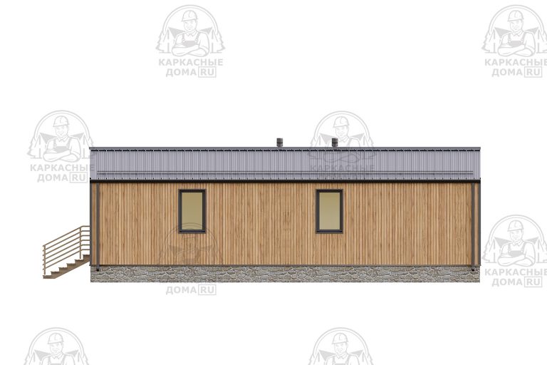 проект каркасного дома Ангелит 7x12 Псков
