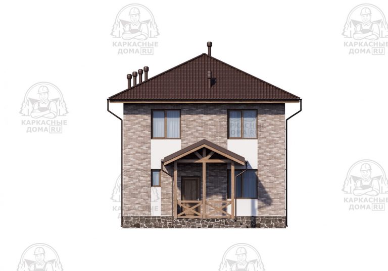 проект каркасного дома Индиголит Псков