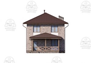 каркасный дом 9,5x7,5 под ключ