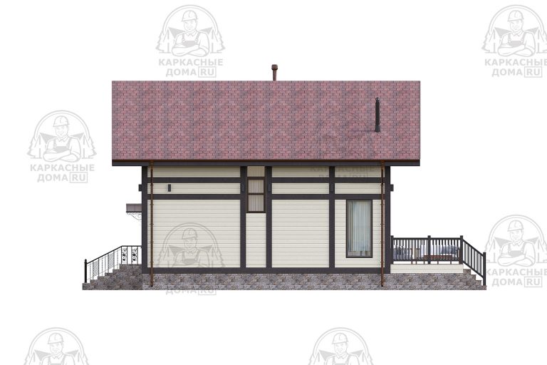 проект каркасного дома Диопсид Псков