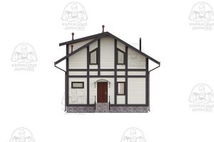 строительство каркасного дома 8x14 Диопсид