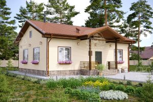 Каркасный дом 10.7x12 Кунцит