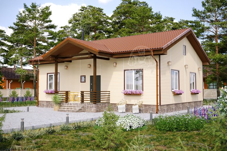 проект каркасного дома Кунцит Псков