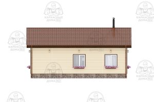 каркасный дом 10.7x12 под ключ