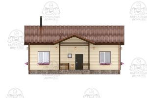 каркасный дом Кунцит 10.7x12 под ключ