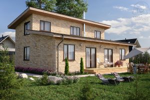 Каркасный дом 11×13 проект «Бенитоит»