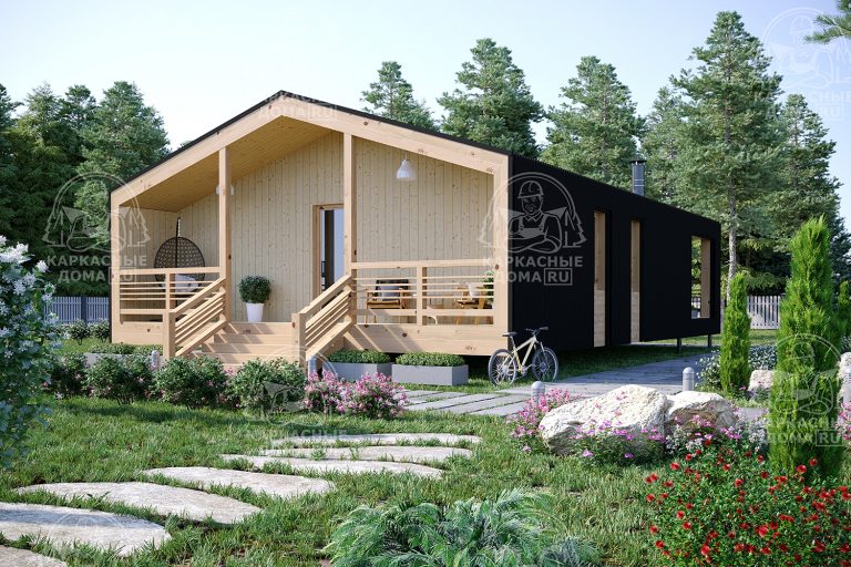 каркасный дом 8x13 под ключ