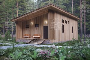 Каркасный дом 7×13 проект «Данбурит»