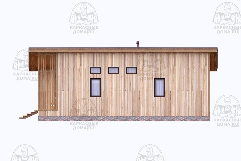 проект каркасного дома Данбурит 7x13 Псков