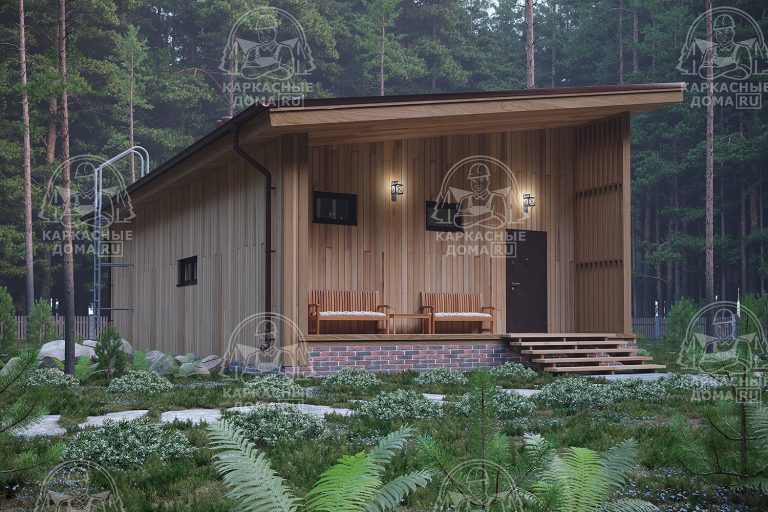 Каркасный дом 7x13 Данбурит