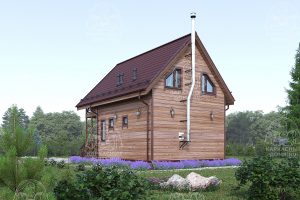 проект каркасного дома - баня 9x6 Псков