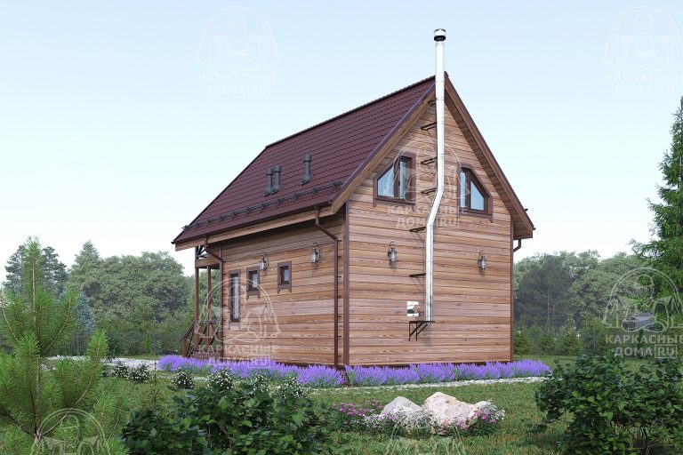 проект каркасного дома - баня 9x6 Псков